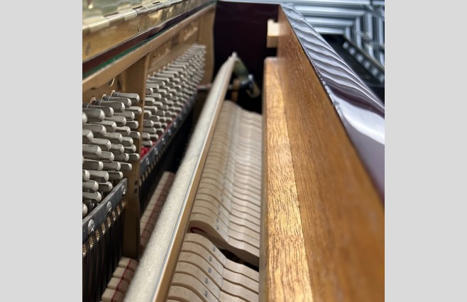Reid Sohn Polished Wine Red Mahogany SU110F Upright Piano, Used - All Inclusive Premium Package (SN:634227) - Image 10